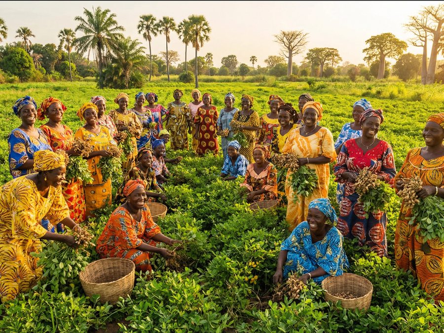 Commerçante sur un marché sénégalais, illustration de l'autonomisation dans l'économie informelle